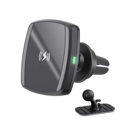 Bestseller Mobile Phone Wireless Car Charger Magnetic Air Vent 10W Fast Wireless Charging Phone Holder Stand