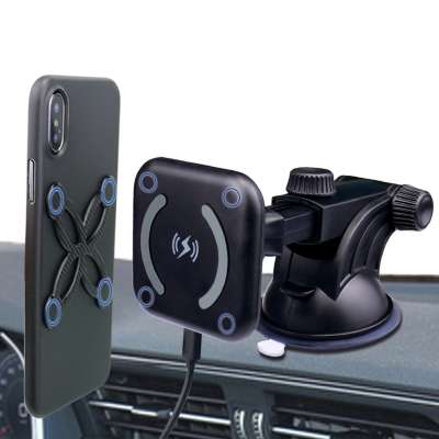 Factory Wireless Charger Mobile phone holder,Cell Phone Stand 10W Fast Car Wireless Charging