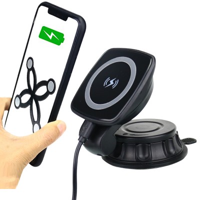 Amazon New Phone Car Holder Wireless Car Charger 10W Charging Magnetic Car Mount Wireless Fast Charger