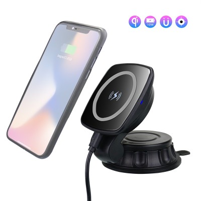 2020 Newest technology  10W Fast Charging Auto coil induction Wireless Charger Car Mount