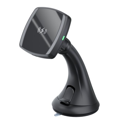 Top Selling Fast Charging  Wireless Charger Magnetic Car Mount Black Wireless Car Phone Charger